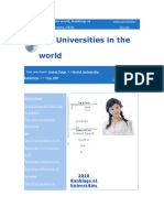 Top Universities in The World, Rankings of Universities by U.S.News, 2010