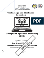 Technology and Livelihood Education: Computer Systems Servicing