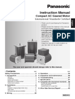 Compact AC Geared Motor Instruction Manual