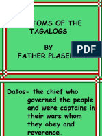 Customs of The Tagalogs BY Father Plasencia