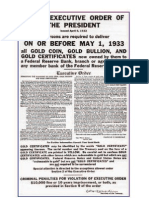 1933 Gold Confiscation Notice Verticle