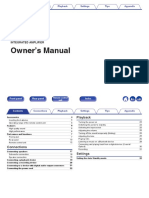 Owner's Manual: PMA-600NE