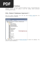 SQL Detach Database Approach 1