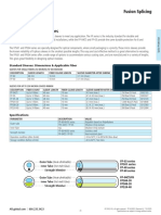 Fusion Splicing: Standard Sleeves: Dimensions & Applicable Fiber