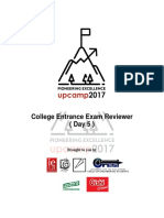 College Entrance Exam Reviewer (Day 5) : Brought To You by