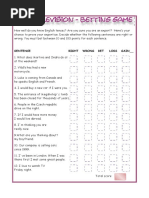 Sentence Right Wrong Bet Loss Gain