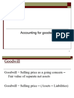 Accounting For Goodwill