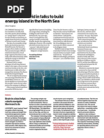 UK National Grid in Talks To Build Energy Island in The North Sea