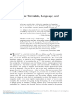 Introduction: Terrorists, Language, and The State: Dentity Is A Slippery Notion