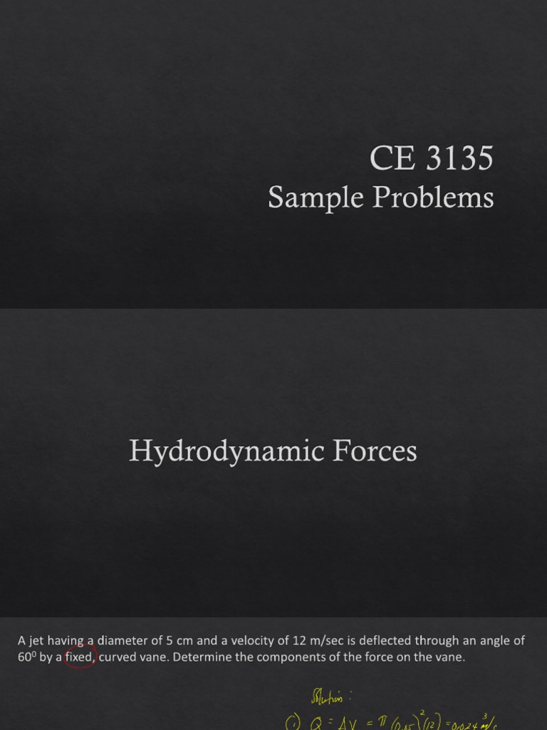 CE 3135 Sample Problems For Lecture 5.2 | PDF
