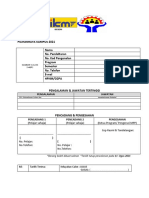 Borang Pencalonan PRK 2021