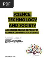 Science, Technology and Society: A Learning Resource Pack For FLEXIBLE LEARNING A.Y. 2021-2022