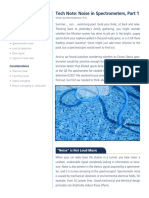 Tech Tip Noise in Spectrometers