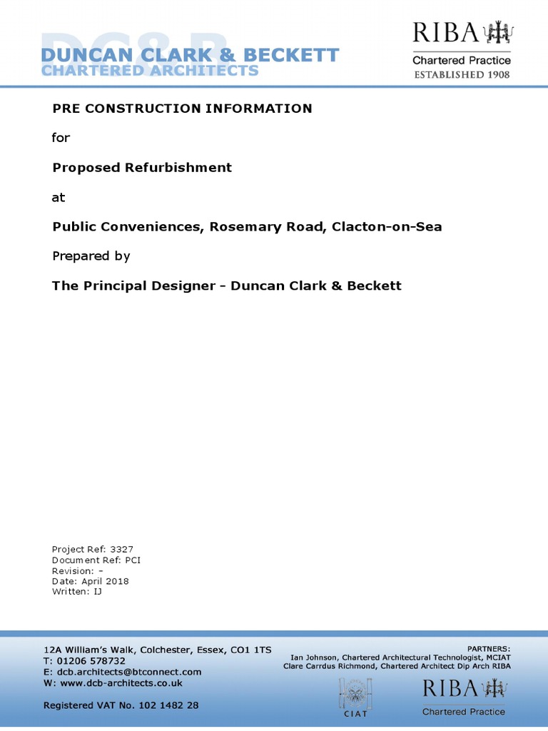 3327-Preconstruction Information | PDF | Safety