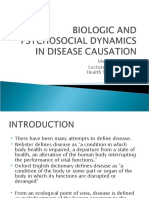 Biologic and Psychosocial Dynamics in Disease Causation