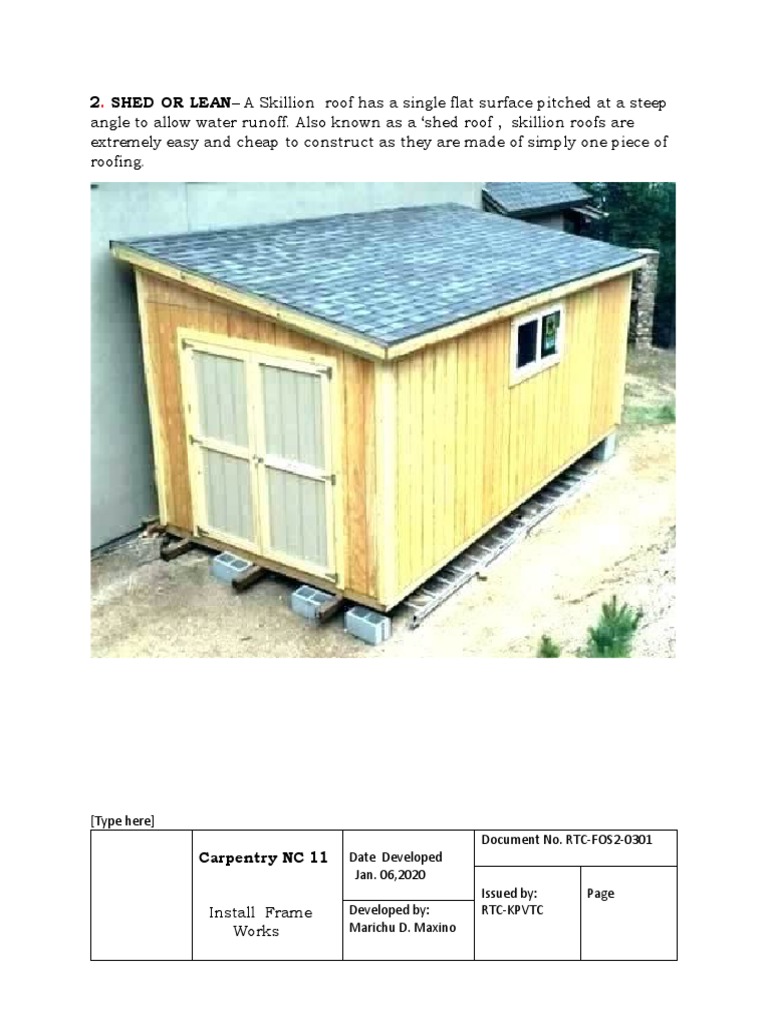 2 Shed | PDF | Home & Garden | Computers