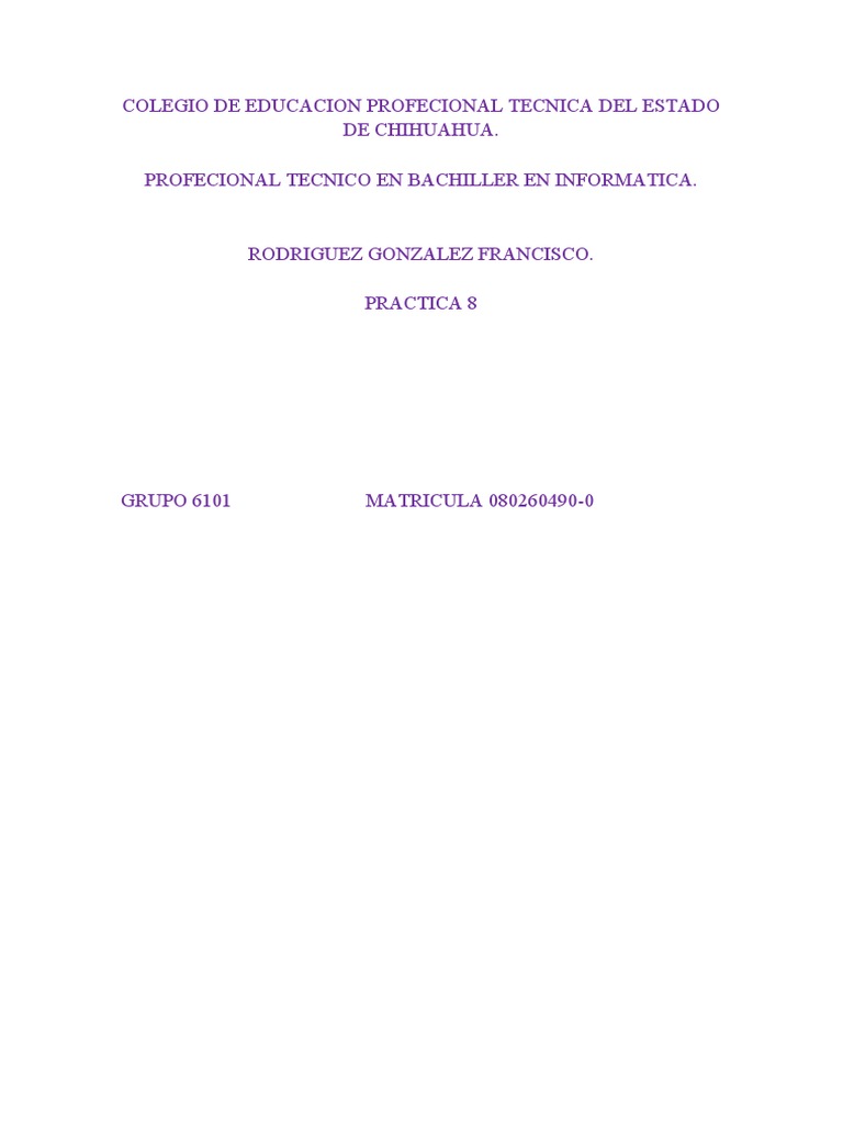 Practica 8 | PDF