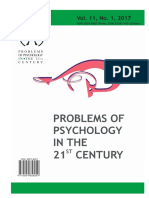 Problems of Psychology in The 21st Century, Vol. 11, No. 1, 2017