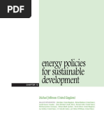 Energy Policies For Sustainable Development