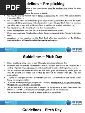 Pitch Deck Template English
