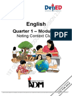 Quarter 1 - Module 1:: English