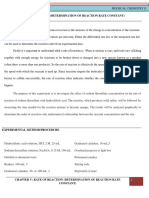 Determination of Reaction Rate Constant