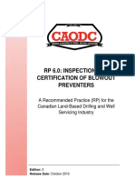 Caodc RP 6.0 Inspection and Certification of Bop