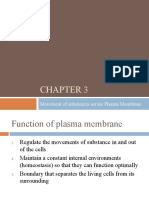 Movement of Substances Across Plasma Membrane