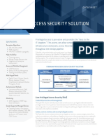 Privileged Access Security Data Sheet