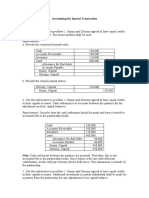 Accounting For Special Transactions - Assignment - BSA