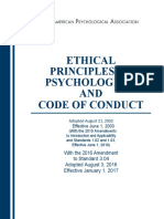 APA-Ethical Principles of Psychologists and Code of Conduct