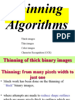 Thick Images Thin Images Color Images Character Recognition (OCR)