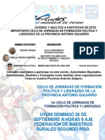 Invitacion A Las Jornadas de Liderasgo