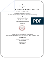 Attendance Management System Project Report by Aniruddha Kharve