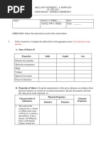 Table Completion. Complete The Tables Below With Appropriate Terms