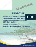 Specimen Proposal PSAPD