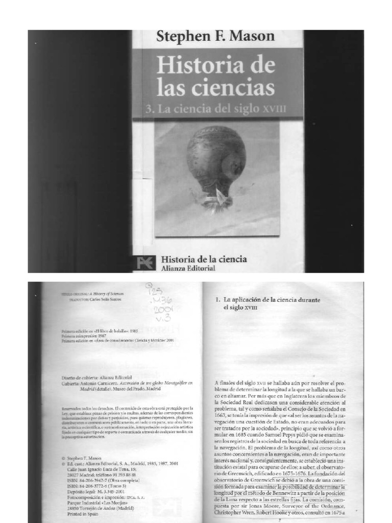 Historia de Las Ciencias - 3. La Ciencia Del Siglo XVIII | PDF ...