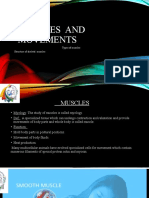 Muscles and Movements: Types of Muscles Structure of Skeletal Muscles