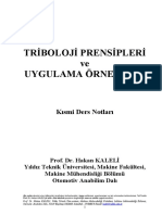 (A305) Tribolojinin Prensipleri Ve Uygulamaları