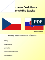 Porovnanie Českého A Slovenského Jazyka