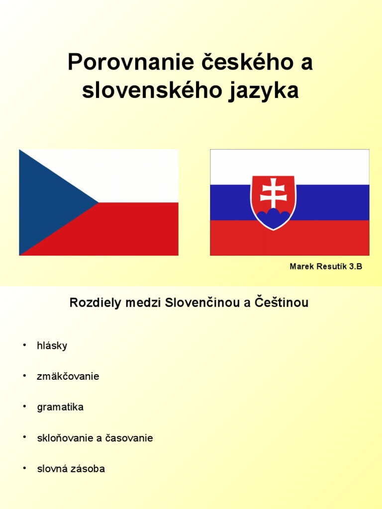22 porovnanie českého a slov jazyka