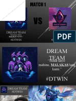 Match 1: Dream Team #Dtwin Maute Gaming #Mautewin