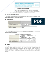 Contratación de especialistas para levantar observaciones de expediente técnico de agua y alcantarillado