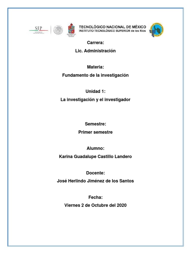 Características de la Investigación y el Investigador | PDF ...