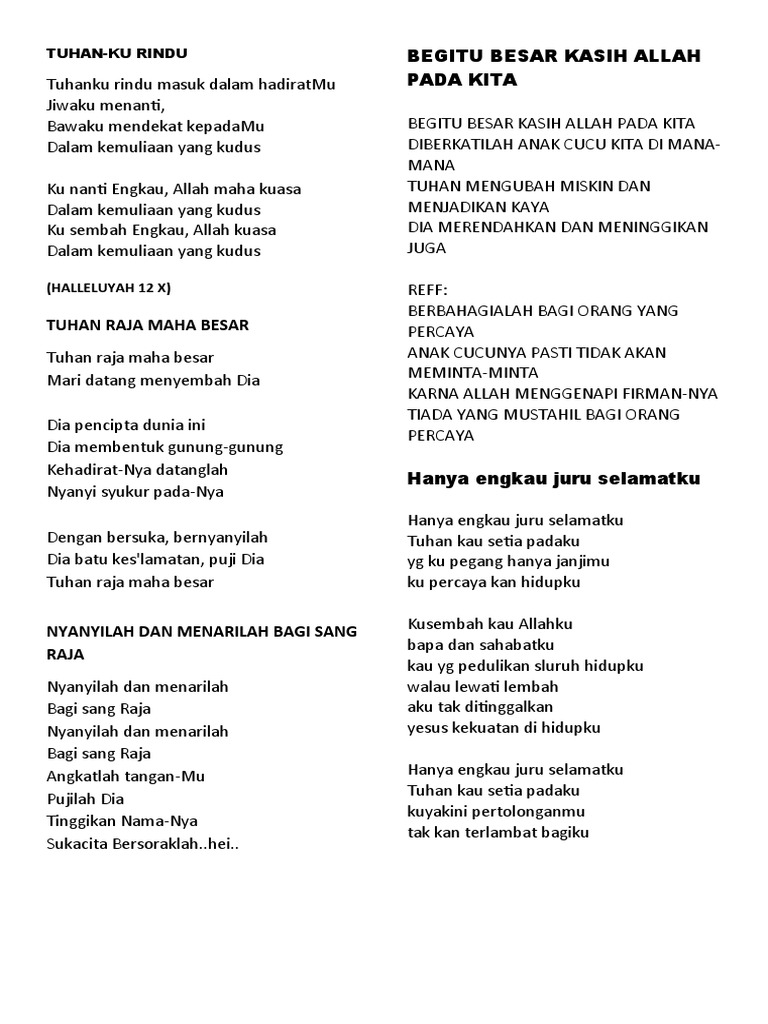 Tuhan Ku Rindu Masuk Dalam Hadiratmu 1 Pdf