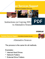 SIS DVD Copy Data To Alternative Source