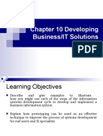 Chapter 10 Developing Business/IT Solutions