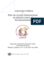 Declaración Política Plan Sobte Envejecimiento