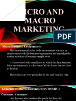 Micro and Macro Marketing