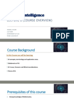 Artificial Intelligence - Course Overview